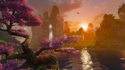 古韵山水桃花纷飞