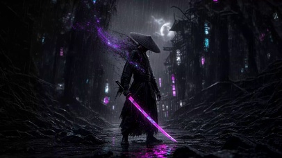 赛博朋克武士