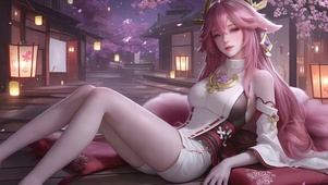 秋日长腿氛围神子少女