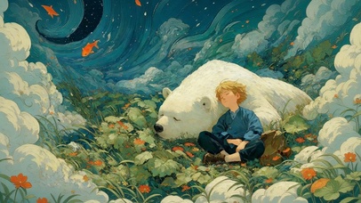 星海游鱼下的休憩时光