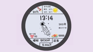 太空人手表壁纸2k