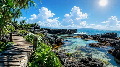 海岸晴空