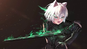 白发猫耳少女