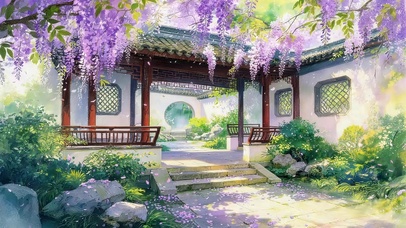 紫藤花小院