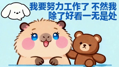 我要努力工作了