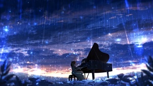 雨夜钢琴