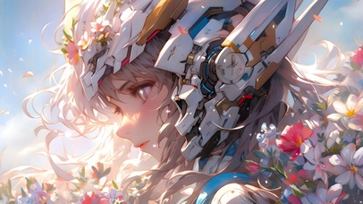 4K 花卉机甲少女