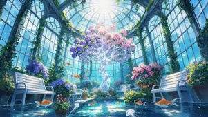 梦幻玻璃花房