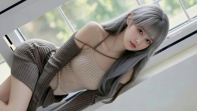 治愈可爱风女孩