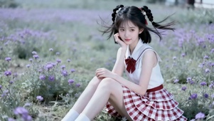 清甜初恋氛围感少女