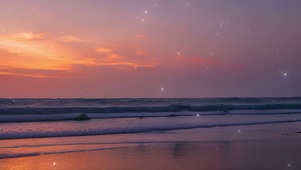 海边落日