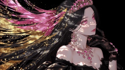 华丽红宝石皇冠美女高清4k