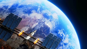 4K超清60帧导航卫星环绕地球