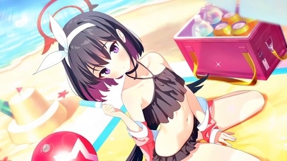 夏日沙滩的恶魔天使