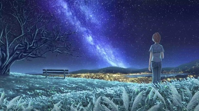 4K唯美治愈仲夏夜星空