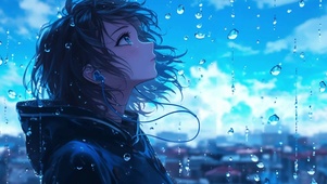 雨落下的声音