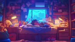 温馨的雪夜