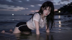 水中女孩