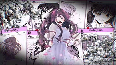 二次元漫画少女