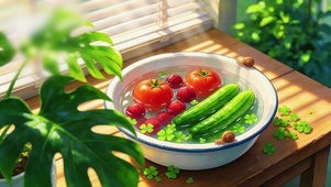 夏日窗边的清爽食光