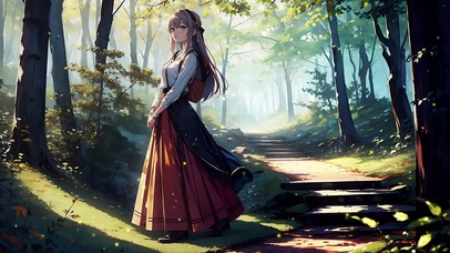 萤火森林女孩动漫温暖护眼