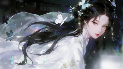 白蝶古风少女