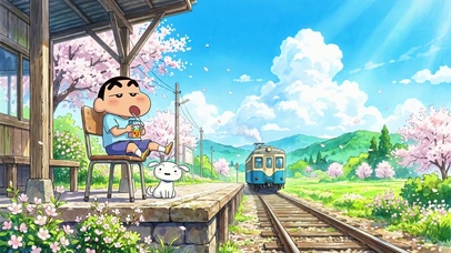 春日车站的蜡笔小新