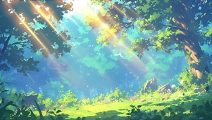 阳光树林