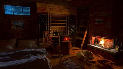 4K宁静而舒适的冬夜