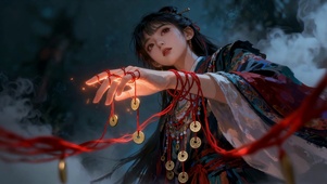 江湖术士少女：流光间的神秘古风