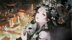 阁楼上的傩戏少女