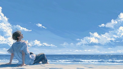 夏日海风-碧海蓝天