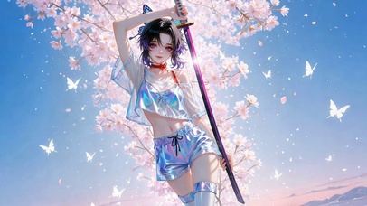樱花下的美少女剑士蝴蝶忍