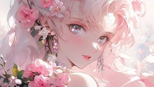 粉色少女