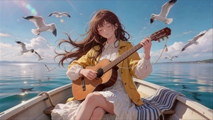弹吉他
