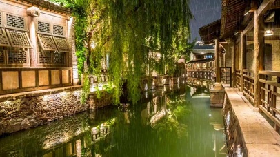 江南雨景