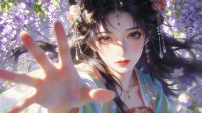 治愈鲜花女孩