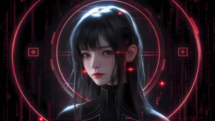 清纯骇客少女