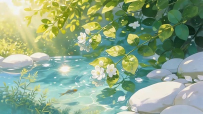 鲜花河流