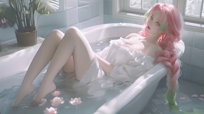 浴缸美女甘露寺蜜璃