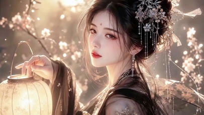 落花美人