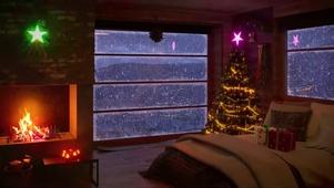 圣诞气氛壁炉小屋