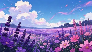 薰衣草花海