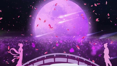 七夕浪漫星空鹊桥