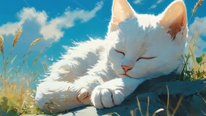 可爱猫猫睡觉