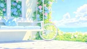 护眼树木海景带鱼屏