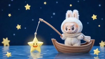 labubu不钓鱼钓星星