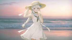 白裙少女