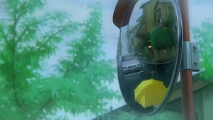 雨中日系街道