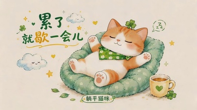 躺平猫咪